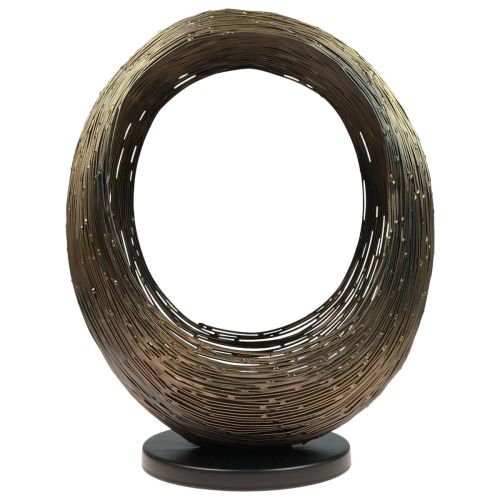 Floristik24 Castiçal escultura decorativa em metal porta-velas Alt.45cm