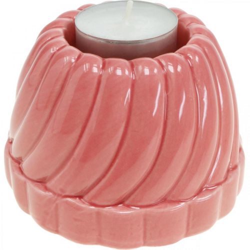 Floristik24 Suporte para velas Gugelhupf, decoração de mesa, forma de assar castiçal, bolo decorativo Alt 7 cm 3 unidades