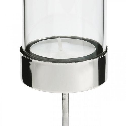 Itens Castiçal para tampar metal/vidro Ø5cm Alt.19cm 4 un