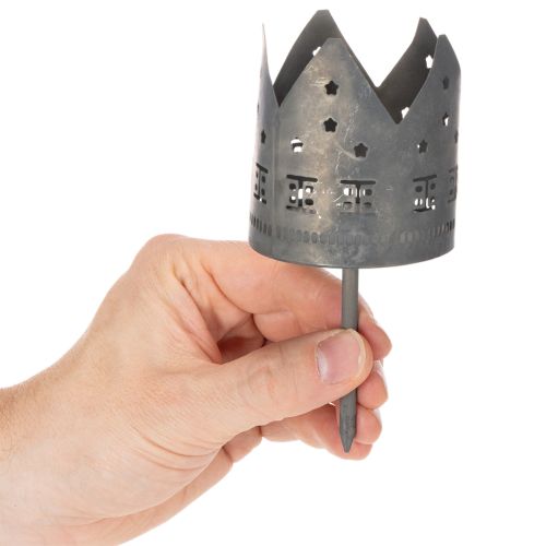 Castiçais para velas pequenas com ponta, em formato de casinha, para velas de pilar, 6 cm, 2 peças | Floristik24.pt