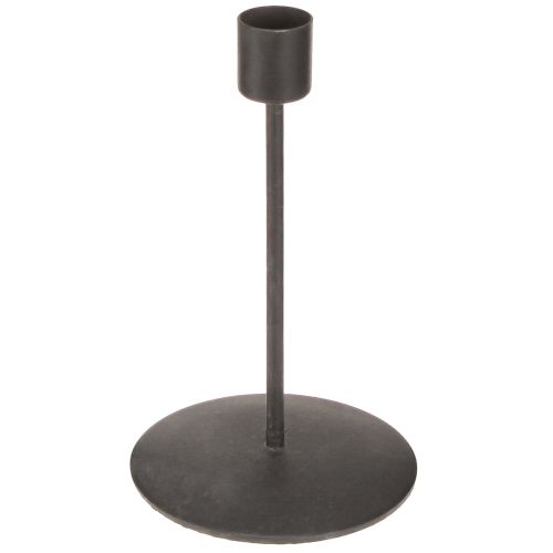 Itens Castiçal de metal antigo marrom H16cm 2 peças