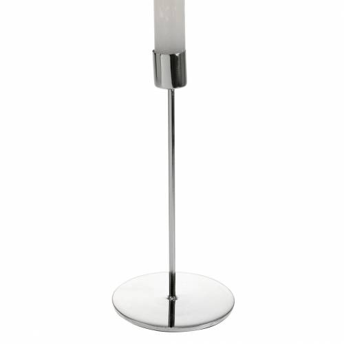 Floristik24 Castiçal Ø5cm Alt.11cm prata 4 unidades