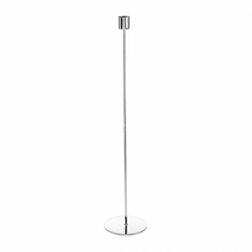 Floristik24 Castiçal de metal para velas prata Ø2.2cm H31cm 2pcs