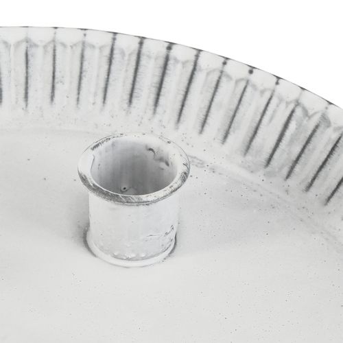 Itens Forma para bolo prato de vela com 4 castiçais brancos Ø25cm
