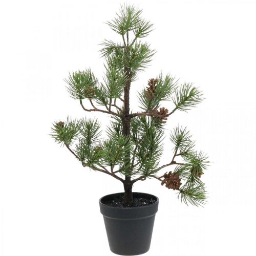 Floristik24 Pinheiro artificial em vaso Árvore de Natal com cones 52cm