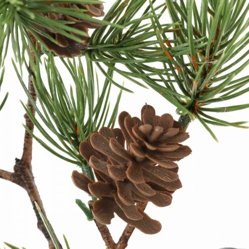 Floristik24 Pinheiro artificial em vaso Árvore de Natal com cones 52cm