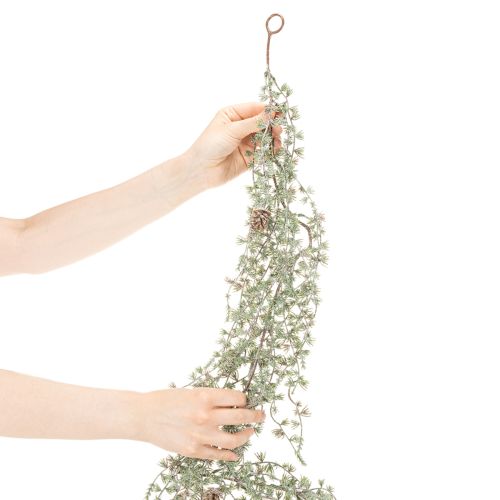 Guirlanda artificial com pinhas e ramos de pinheiro para decoração, 185 cm | Floristik24.pt