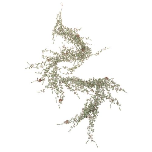 Guirlanda artificial com pinhas e ramos de pinheiro para decoração, 185 cm | Floristik24.pt