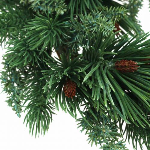 Floristik24 Coroa de coníferas mix artificial Ø28cm grinalda de porta verde