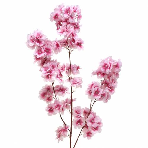 Floristik24 Ramo de flor de cerejeira rosa artificial 104cm