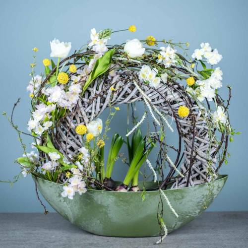 Floristik24 Ramo de flor de cerejeira branco artificial 103 cm