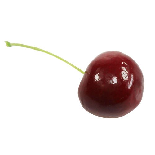 Floristik24 Cerejas Ø2,5cm vermelhas 30p