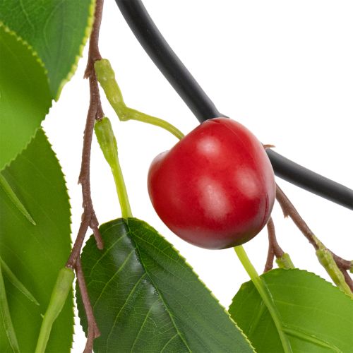 Itens Guirlanda artificial com cerejas. Perfeita para decoração natural de ambientes. Aparência floral. 160 cm.