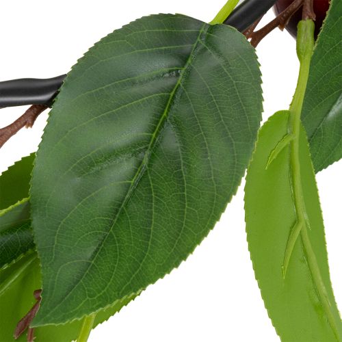 Itens Guirlanda artificial com cerejas. Perfeita para decoração natural de ambientes. Aparência floral. 160 cm.