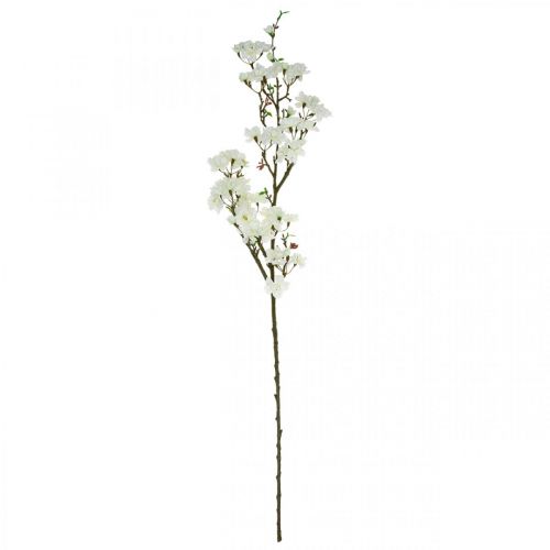 Itens Ramo de cereja branco artificial decoração de primavera ramo decorativo 110cm