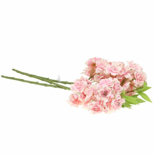 Floristik24 Ramo de flor de cerejeira rosa 44cm 3pcs