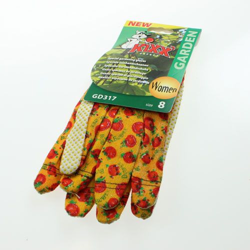 Floristik24 Luvas de jardinagem Kixx motivo de frutas tamanho 8