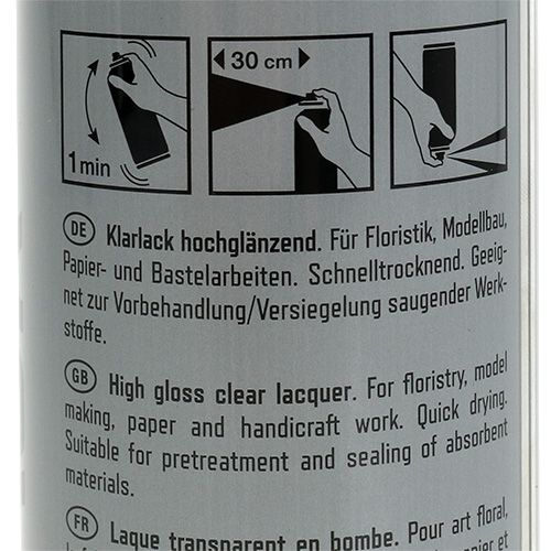 Floristik24 Spray de verniz transparente 400ml