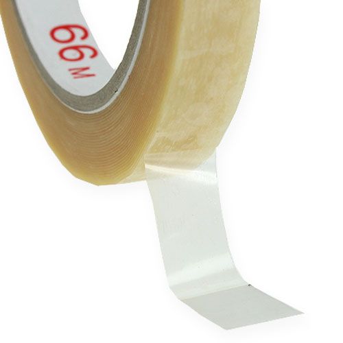 Floristik24 Fita adesiva 12mm x 66m PVC neutro 12 un