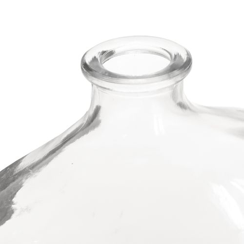 Itens Vaso de vidro pequeno, mini vaso moderno, vidro transparente 11×6×10cm