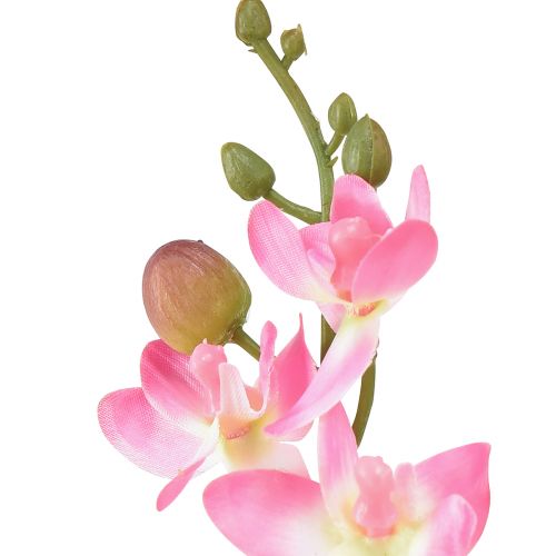 Itens Flor Artificial Orquídea Phalaenopsis Pequena Rosa 30cm