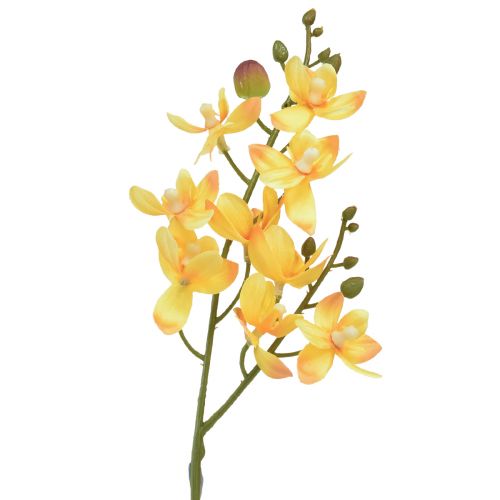 Itens Orquídea pequena Phalaenopsis artificial amarela 30cm