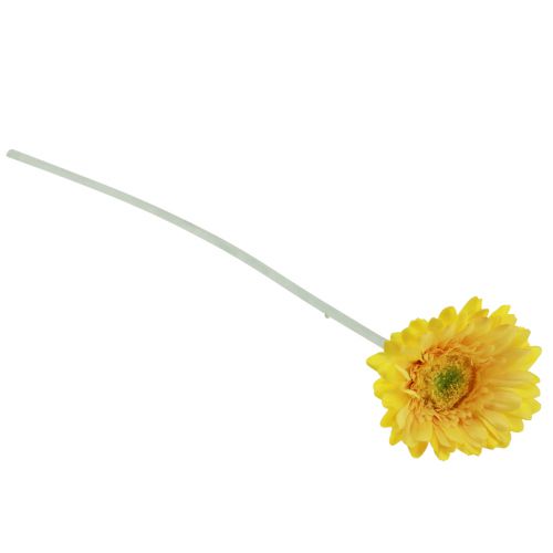 Floristik24 Flores artificiais Gérbera amarela 45cm