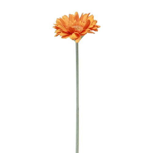 Itens Flores artificiais Gérbera Laranja 45cm
