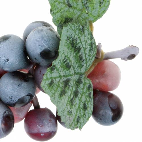 Floristik24 Mini uvas artificiais Bordeaux 9cm