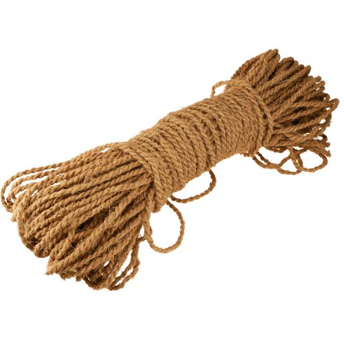 Corda de coco com fio de coco, corda natural de coco Ø0,6–0,8cm 120m