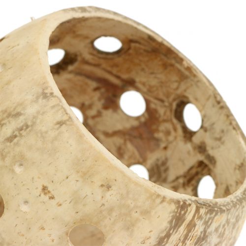 Itens Taça de coco polida com furos naturais Ø9,5cm - Ø13cm 1p