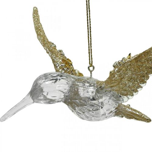 Floristik24 Enfeites de árvore de Natal pingente de pássaro beija-flor 11,5/14 cm conjunto de 2