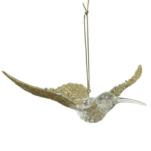 Floristik24 Enfeites de árvore de Natal pingente de pássaro beija-flor 11,5/14 cm conjunto de 2