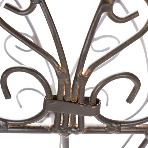 Itens Cesto de jardim em metal, item decorativo em estilo vintage para uso elegante ao ar livre, 95 cm
