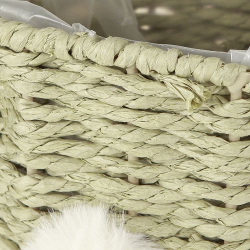 Itens Cesto de plantas em formato de coelhinho da Páscoa, 32 cm, para decoração festiva de interiores.