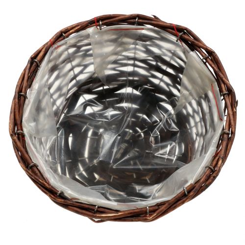 Floristik24 Cesta redonda para plantar a natureza Ø25cm