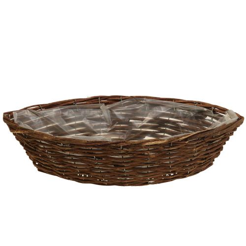 Floristik24 Cesta cesta de plantas trançada planta barco L44cm H11cm