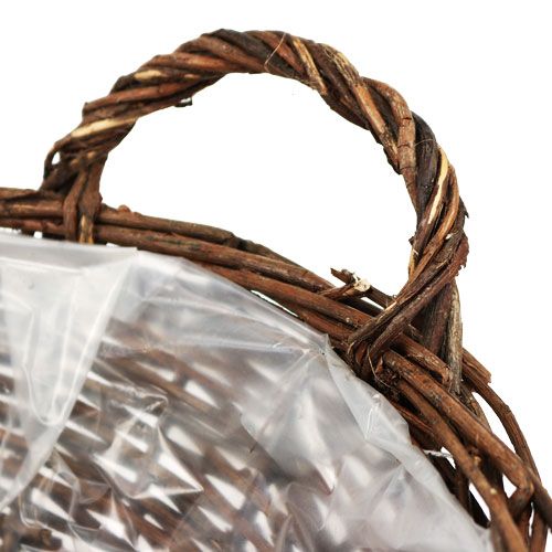 Floristik24 Tigela para cesto Ø18cm redondo com casca