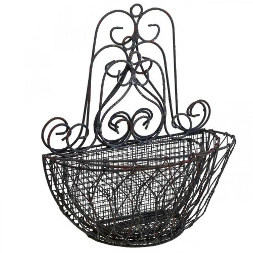 Itens Cesto suspenso de plantas metal ferrugem look H30/33,5/40cm conjunto de 3