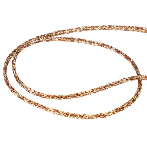 Cordão decorativo brilhante em rolo para artesanato e decoração, 3 mm de espessura, 20 m de comprimento. | Floristik24.pt