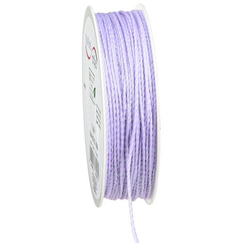 Cordão com cordão decorativo roxo de mica iridescente 15mm 50m