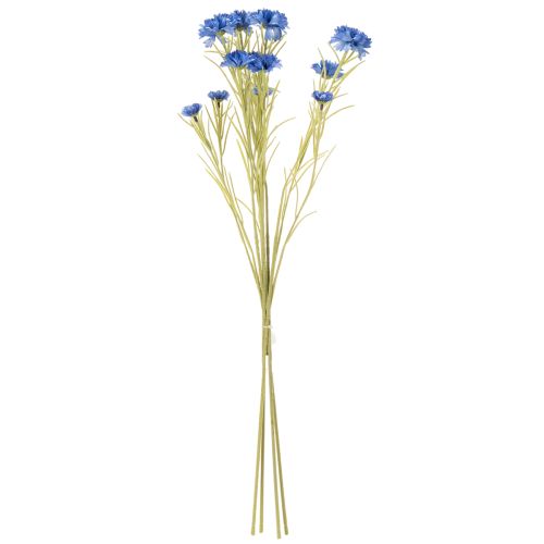 Itens Flor artificial de centáurea para decoração elegante de sala de estar, ideal para o verão, 68 cm, conjunto de 4 peças.