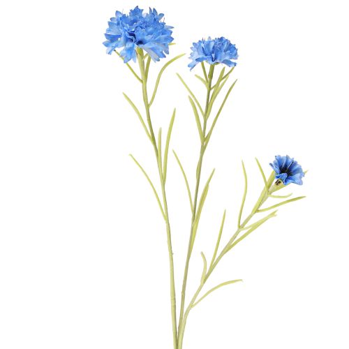 Centáureas artificiais azuis flores artificiais verão 85cm 3 unidades