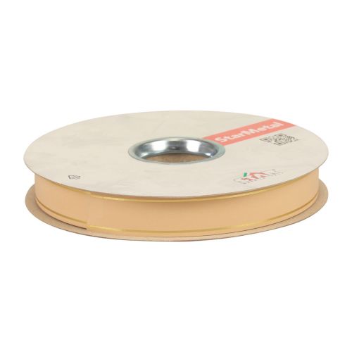 Itens Fita ondulada fita para presente borda dourada damasco 19mm 100m