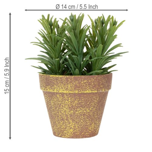 Itens Vaso artificial para ervas aromáticas com ervas decorativas para cozinha, jardim, varanda ou terraço, 15m³, 3 peças