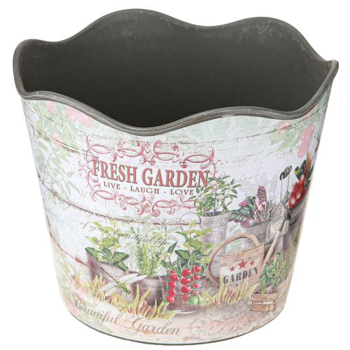 Vaso de ervas vaso de flores plástico Fresh Garden H13.5cm 2 peças