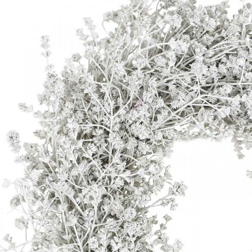 Itens Guirlanda de natal guirlanda de flores secas brancas linho Ø34cm