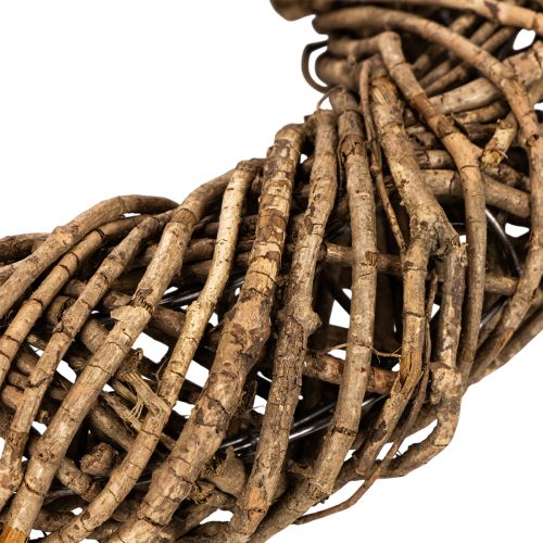 Guirlanda decorativa feita de ramos naturais, guirlanda de rattan, redonda, grande, 45 cm | Floristik24.pt
