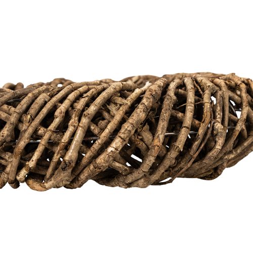 Guirlanda decorativa feita de ramos naturais, guirlanda de rattan, redonda, grande, 45 cm | Floristik24.pt