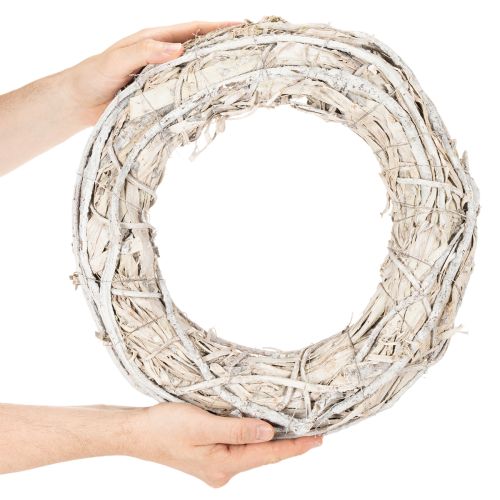Guirlanda de galhos para porta, decoração grande de 40 cm | Floristik24.pt